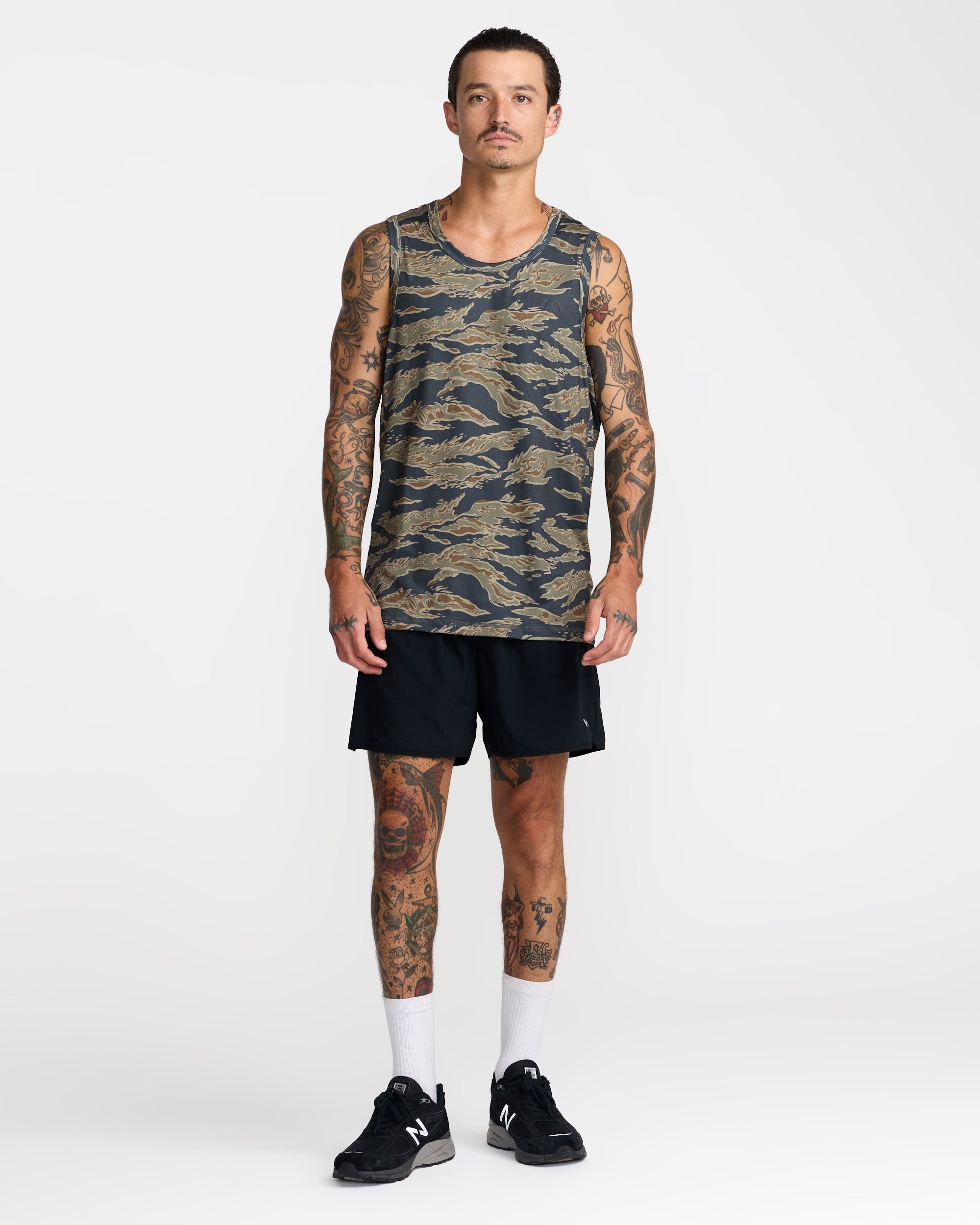 Sport Vent Sleeveless Tank Top - Tiger Camo