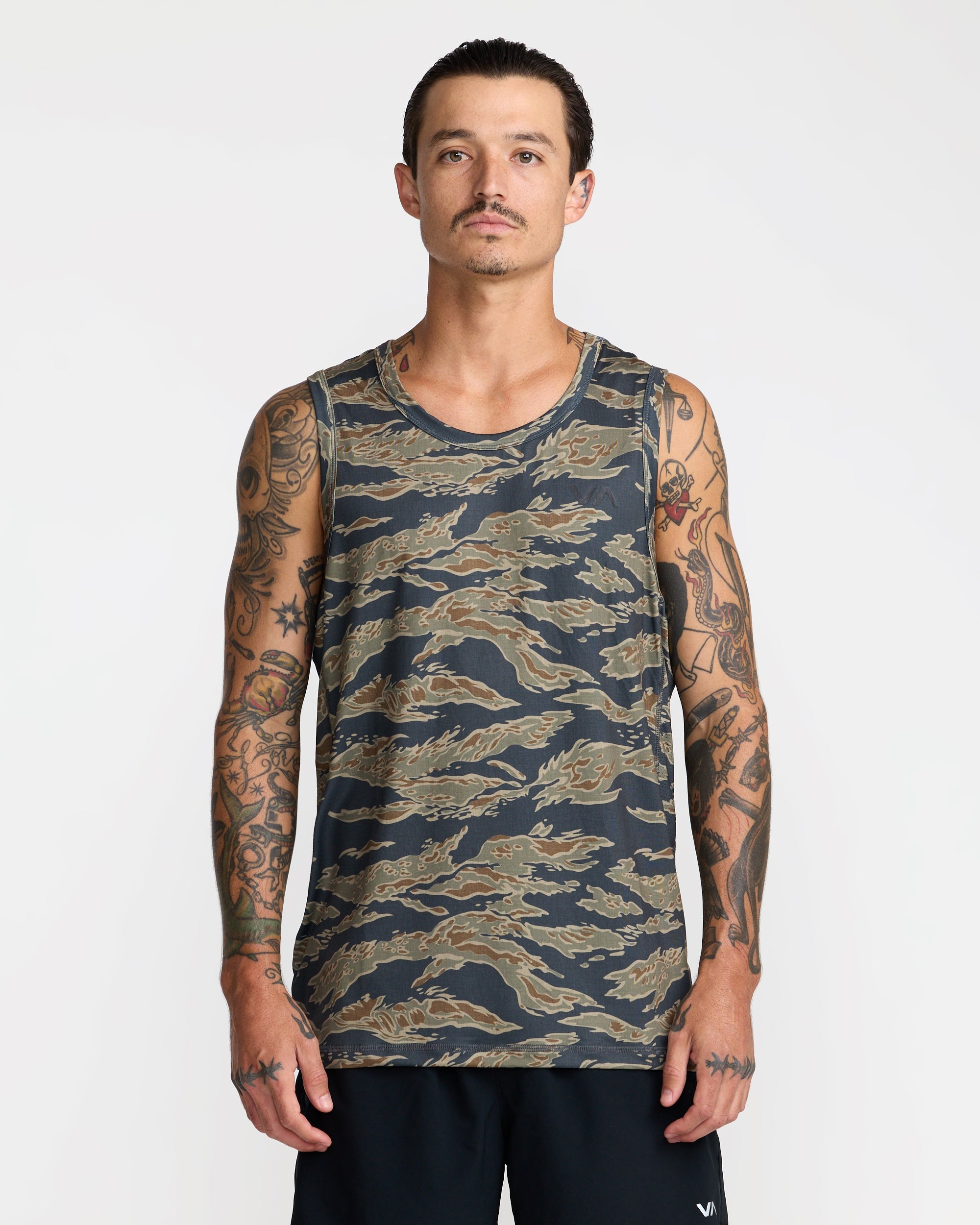 Sport Vent Sleeveless Tank Top - Tiger Camo