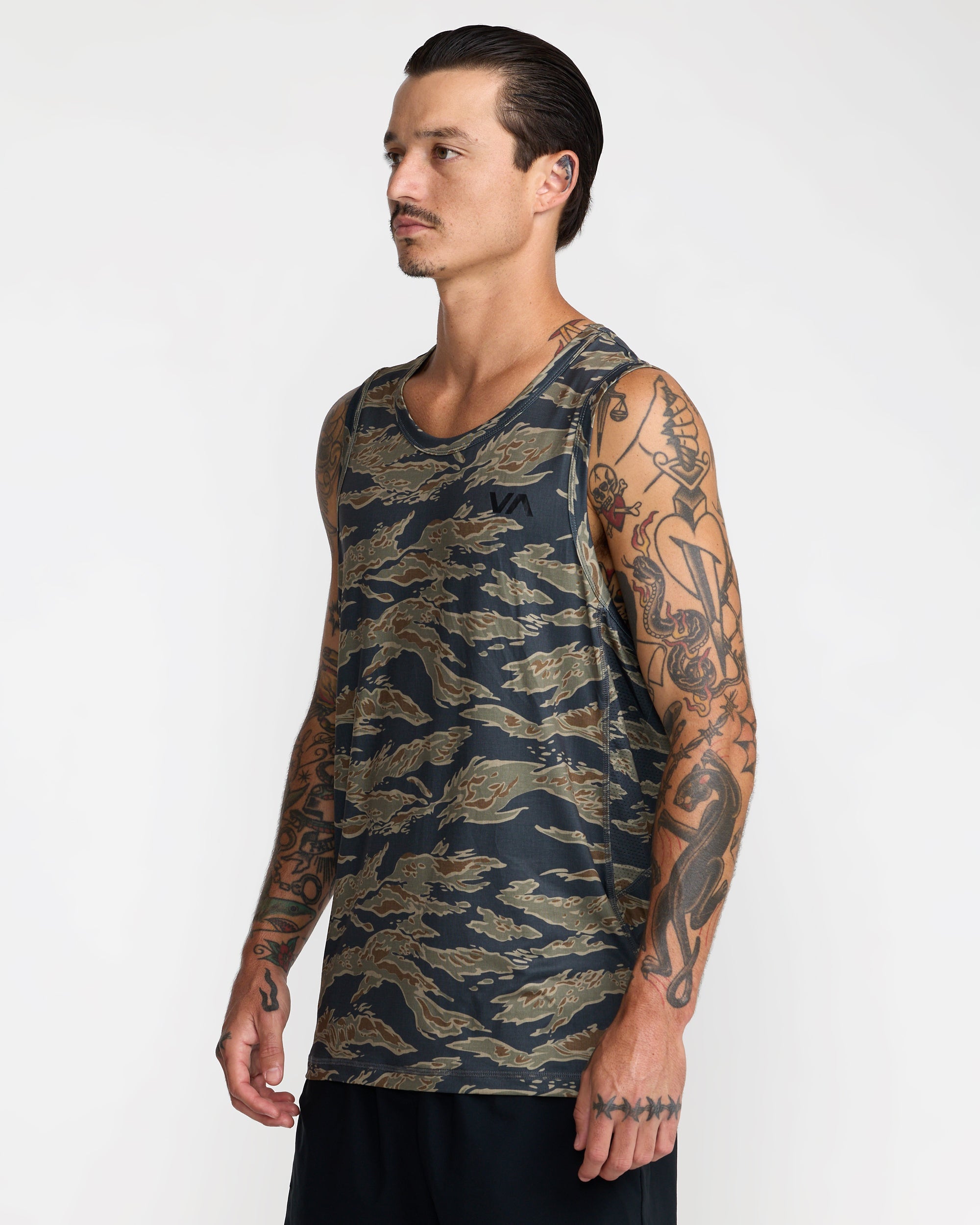 Sport Vent Sleeveless Tank Top - Tiger Camo